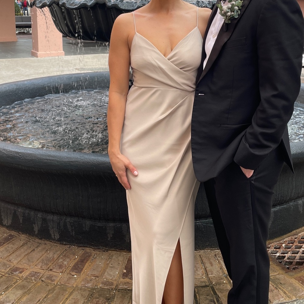 BHLDN Freya Satin Charmeuse Dress